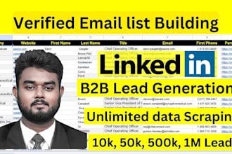 do b2b linkedin lead generation and email list building