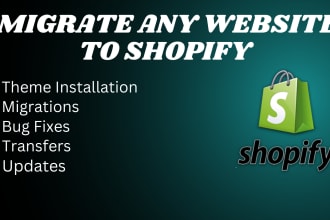 migrate any website and cms to shopify