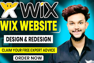build wix website design, redesign and create wix website development