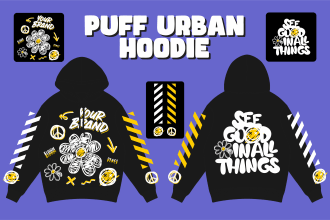 make puff urban hoodie design