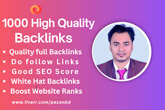 do 1k best website backlinks for unique seo