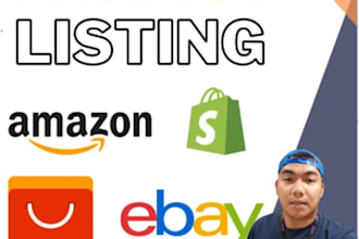 do upload or list products on shopee, lazada, shopify, ebay