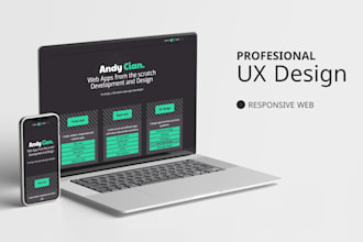 design a responsive website UX in figma