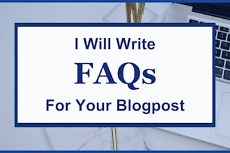 write faqs for your blog post