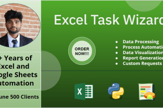 do excel and google sheets automation with formulas, vba, macro