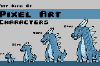 design pixel art character, pixel art sprites, pixel art items, pixel art nft