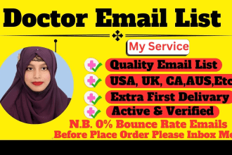 build doctor, dentist, physician contact email list , email list building