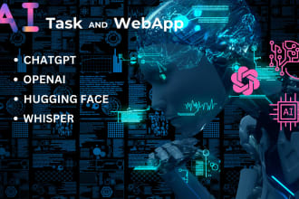 create openai, chatgpt, whisper and dallee ai web apps