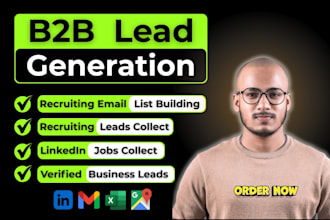 do b2b lead generation, recruiting leads, business leads, and hr email lists