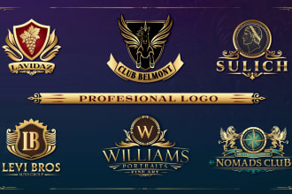 design luxury heraldic, coat of arms logo design