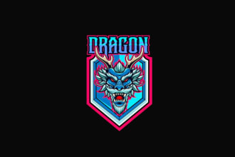 design impressive abstract  dragon  logo for your company