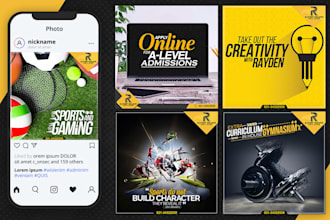 design social media posts, stories for facebook, instagram
