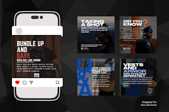 design posts and story content for instagram