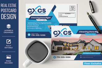 design amazing promotional postcards or direct mail eddm