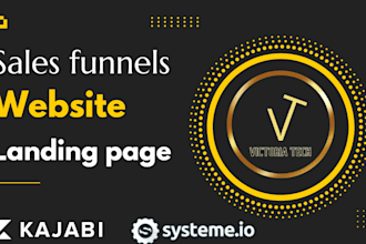 design kajabi sales funnel, systeme io landing page on kajabi, systeme io expert