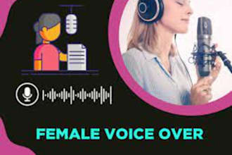 do professional female voiceover for movie recap youtube videos