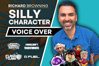 be the male voice actor for your silly cartoon characters