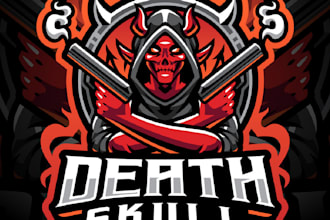 design high quality skull logo with unlimited revision
