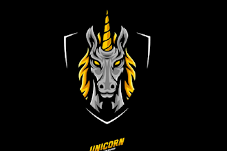 design high quality unicorn logo with express delivery