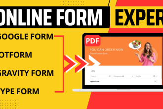 create and automate google forms, jotform, docs, sheets, gravity forms to PDF