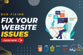 fix any issues in PHP, frameworks, wordpress, apis, js, HTML, CSS and responsive