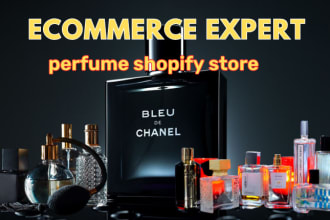 design perfume cosmetics store fragrance shopify store aromatherapy spa website