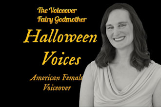 record a spooky scary doll witch or ghost for your halloween voice over
