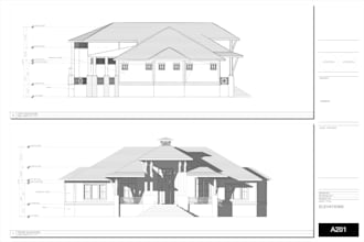 draft construction drawings set using vectorworks