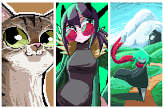 draw pixel art for you