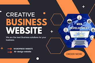build  website design or redsign with modern web design