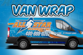 create professional,awesome vehicle wrap, car wrap,van wrap design