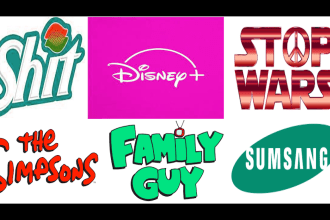 recreate, spoof, remake, parody a logo with your words