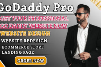create godaddy website with godaddy builder or wordpress