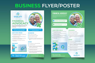 design a clean business flyer