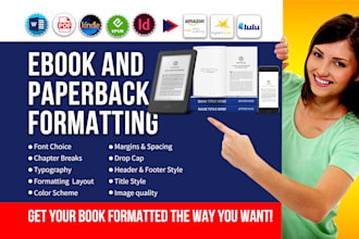 format your ebook for kindle and paperback