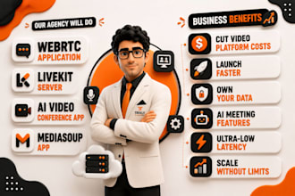 do webrtc application, livekit server, ai video conference app, mediasoup app