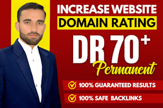 increase ahrefs domain rating dr 70 using high authority SEO backlinks