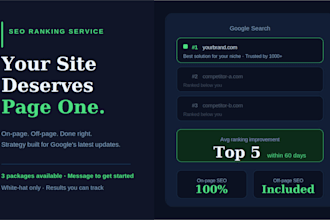 do complete on page and off page SEO of your website