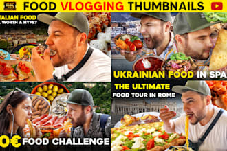 do trending vlog thumbnails for you