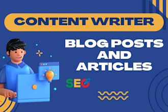 do SEO article writing, content writing, and blog posts