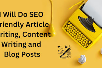do SEO friendly content writing and blog posts