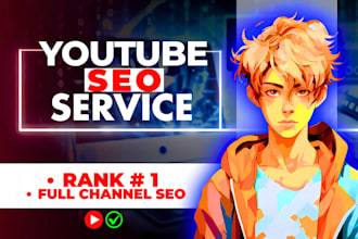 be your youtube channel growth manager and SEO expert