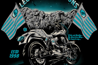 draw amazing car and motorcycle artwork for your brand