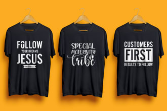 do awesome and trendy minimalist typography t shirt design