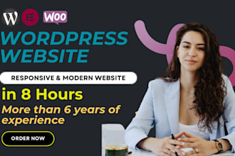 create a responsive wordpress website, business wordpress website or fix errors