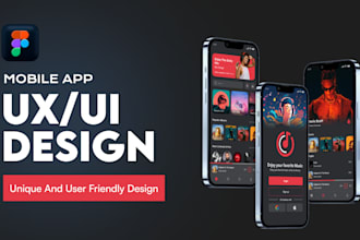 do UI UX design for your mobile app in figma