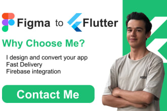 convert figma design to flutter mobile app, design flutter app