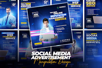 do eye catching social media post and banner designs
