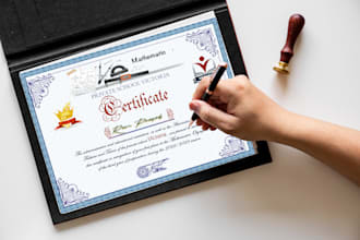 design professional school certificates