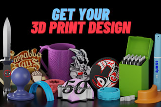 do 3d models and provide high quality stl for 3d printing